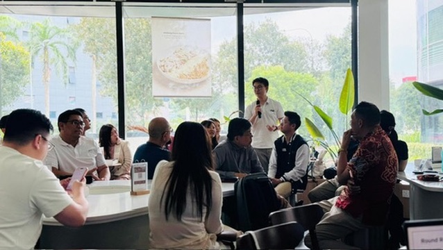 SME leaders taking part in a community discussion